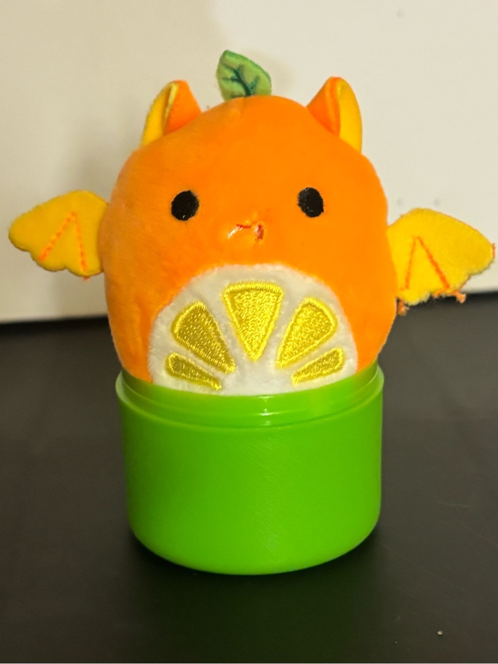 Barnette Orange Bat squish plush
